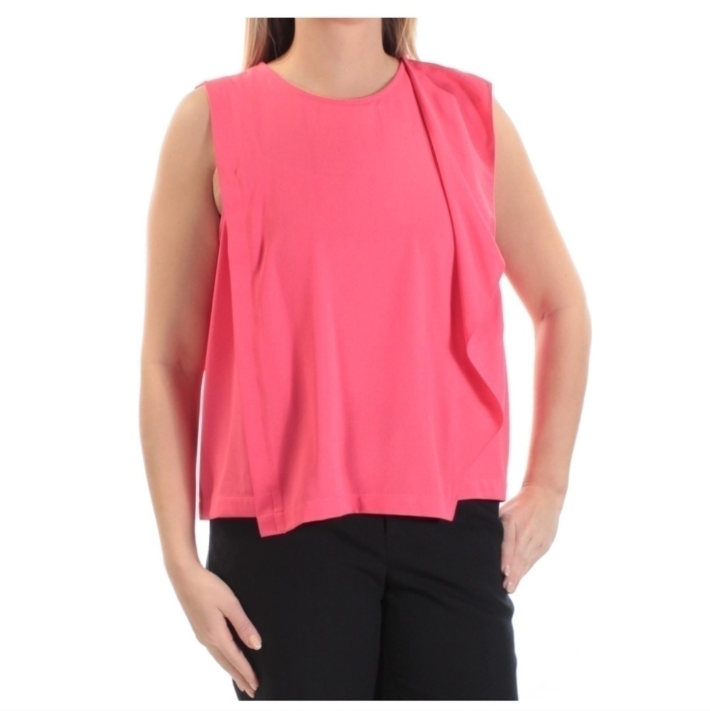 RACHEL ROY Womens Ruffled Sleeveless Top